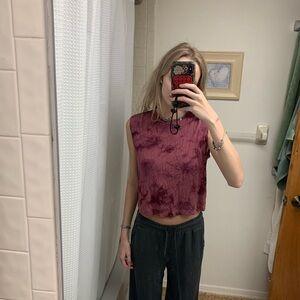 JoyLab Maroon Sleeveless Workout Top